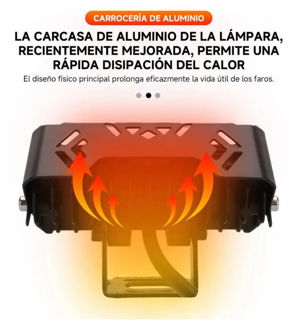 PACK 2 Faros Led de Largo Alcance Vehículo