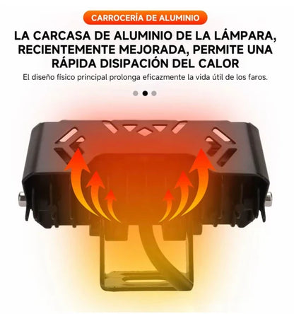 PACK 2 Faros Led de Largo Alcance Vehículo