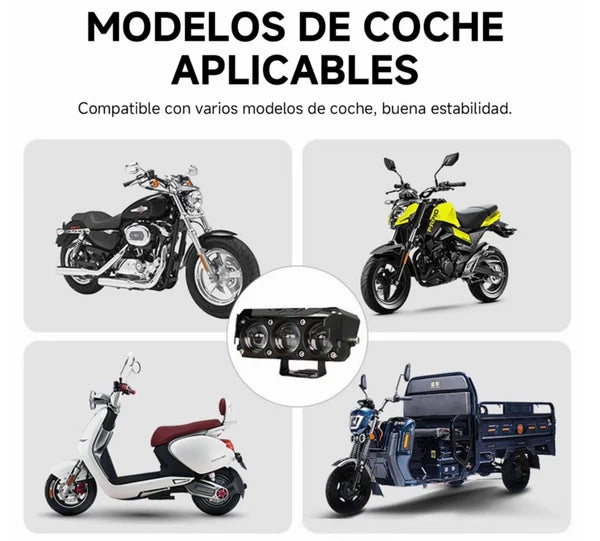 PACK 2 Faros Led de Largo Alcance Vehículo